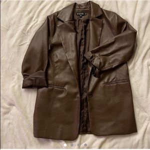 Motel Rocks Brown Leather jacket